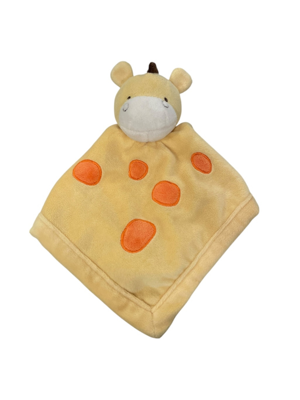 Tiddliwinks Baby Giraffe Lovey Security Blanket Yellow Orange Spots